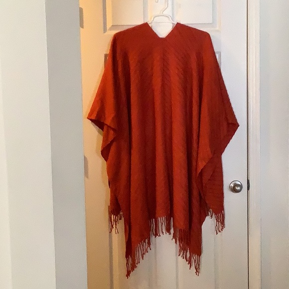 Ashley Stewart Open Front Shawl with Fringes - Picture 5 of 11